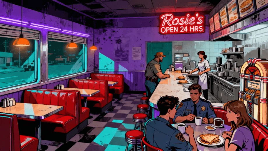 Rosie's Diner - a classic retro diner