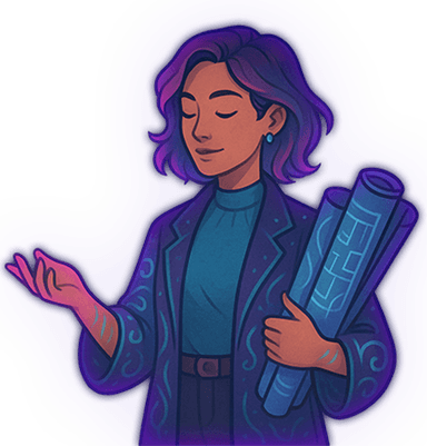 Interior decorator persona illustration